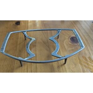 Vintage Corning Ware Silver Metal Trivet Casserole Dish Cradle Carrier 10.5in